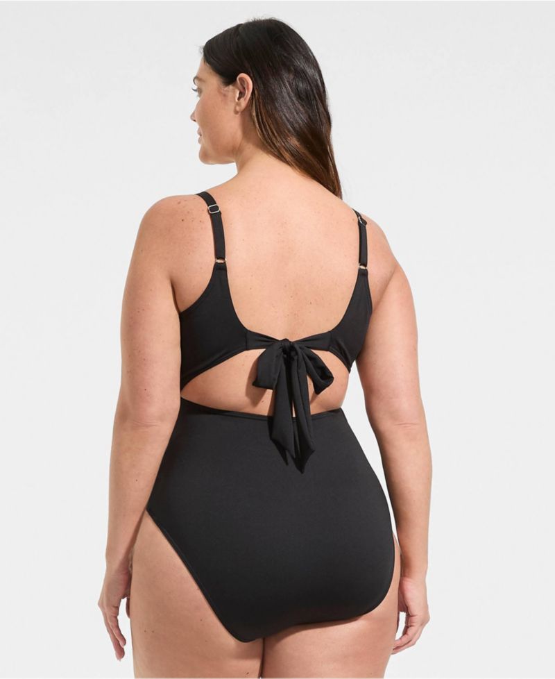 Women's Wrap Monokini High Leg One Piece Swimsuit