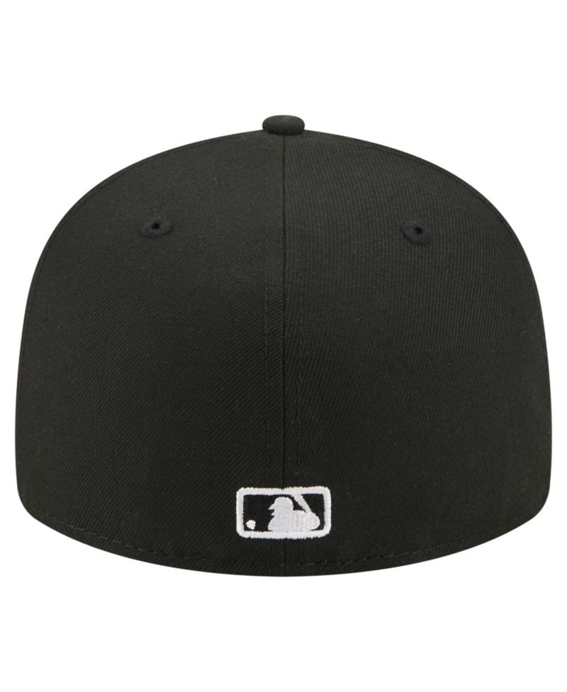 Men's Black New York Mets Americana Bald Eagle Pre-Curved 59FIFTY Fitted Hat