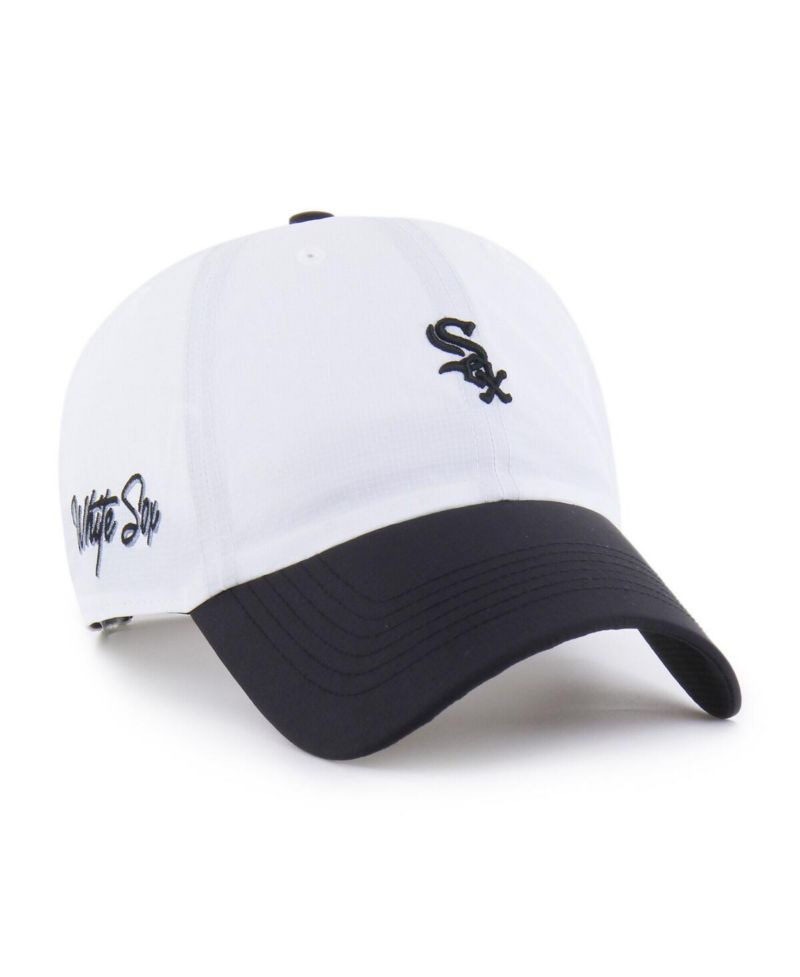 Men's White/Black Chicago White Sox Vista Mini Clean Up Brrr Adjustable Hat