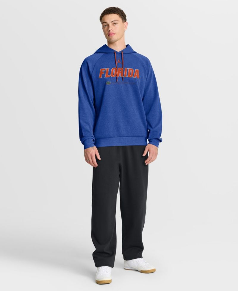 Men's Royal Florida Gators 2025 Courtside Basketball Practice Raglan Dri-FIT Hoodie