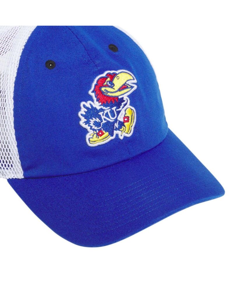 Men's Royal Kansas Jayhawks Mascot Slouch Trucker Adjustable Hat
