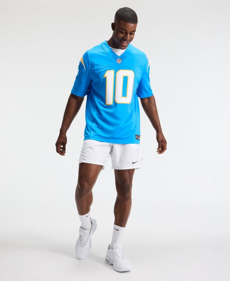 Men's Justin Herbert Powder Blue Los Angeles Chargers Vapor F.U.S.E. Stitched Limited Jersey