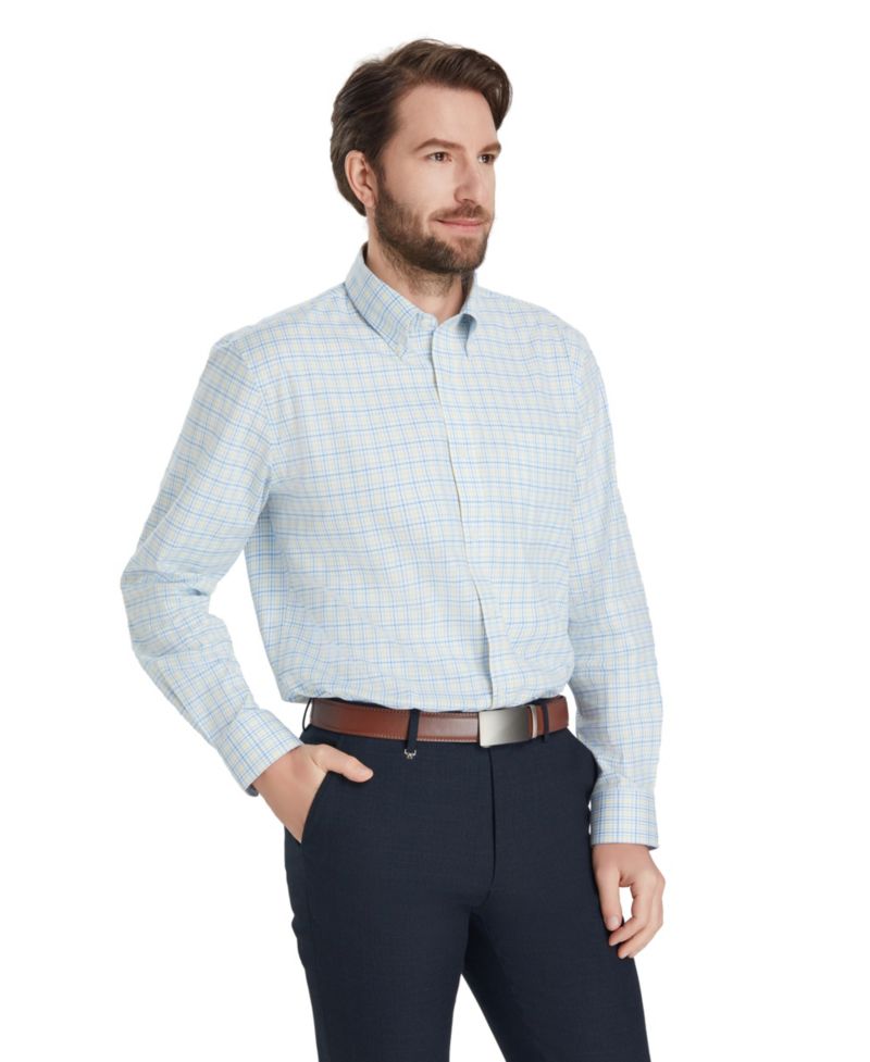 Men's Fashion Poplin Henry Shirt