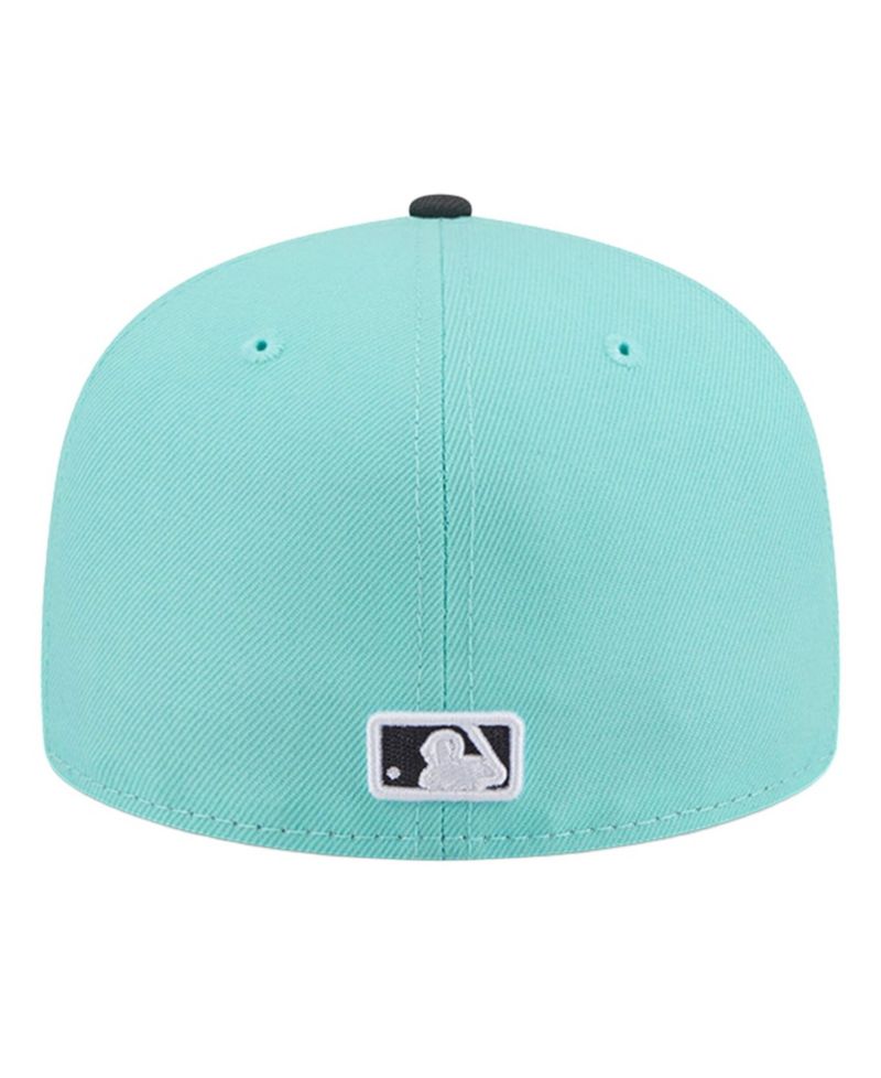 Men's Turquoise/Charcoal Chicago Cubs Two-Tone Color Pack 59FIFTY Fitted Hat