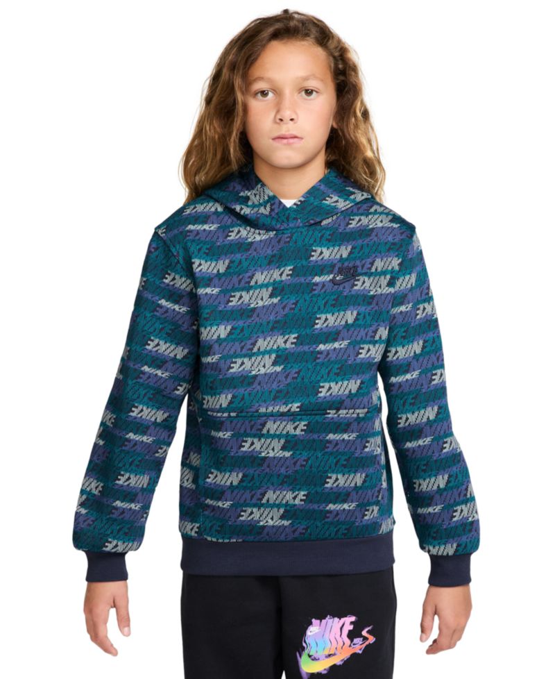 Флисовая толстовка с капюшоном Sportswear Club для мальчиков 8-18 лет