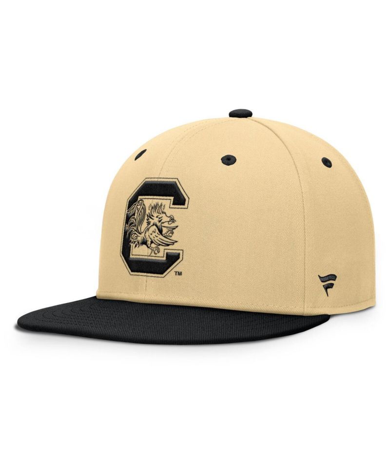 Men's Khaki/Black South Carolina Gamecocks Balance Fitted Hat