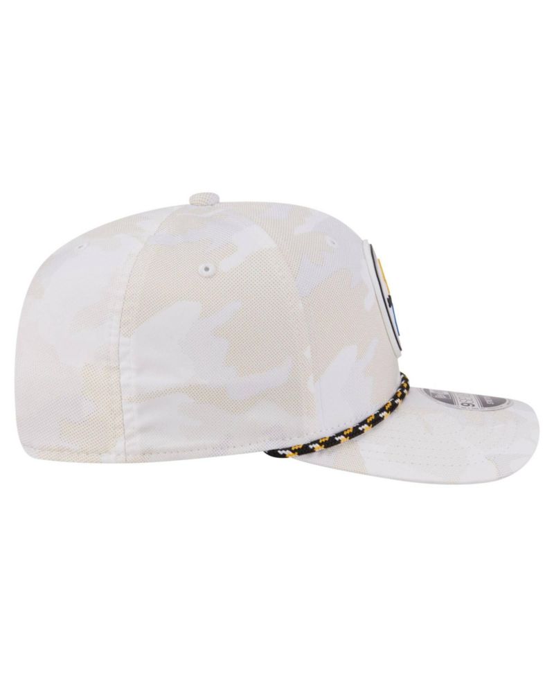 Men's White Pittsburgh Steelers Camo Rope 9SEVENTY Adjustable Hat