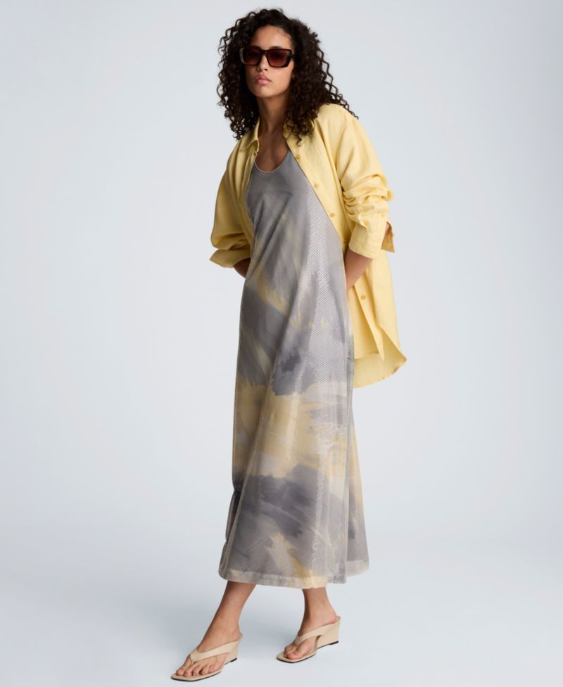 Women's Scoop Neck Long Dress