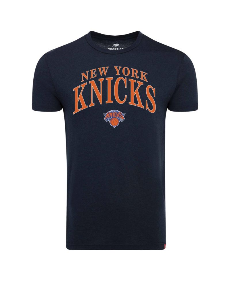 Men's and Women's Navy New York Knicks Comfy Tri-Blend T-Shirt