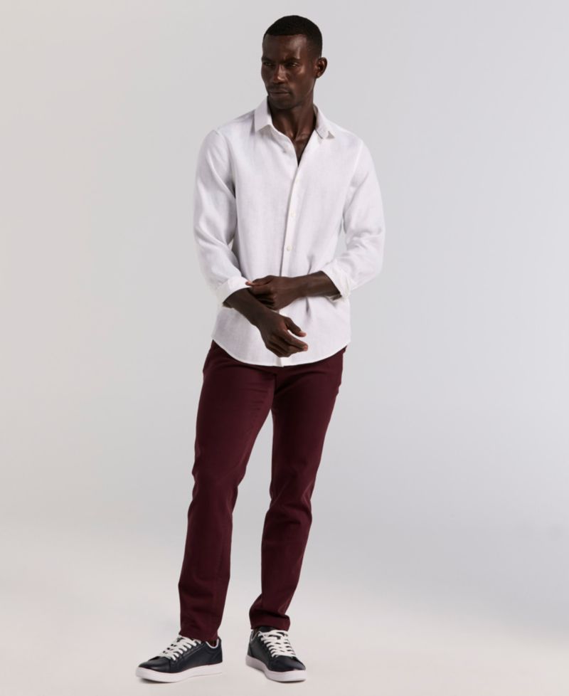 Men's Solid Linen Shirt
