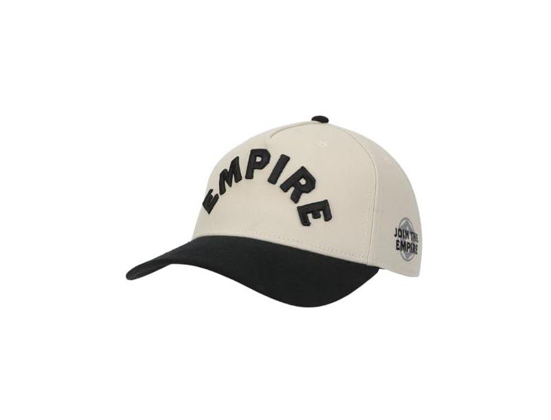 Men's Empire White and Black A-Frame Snapback Hat