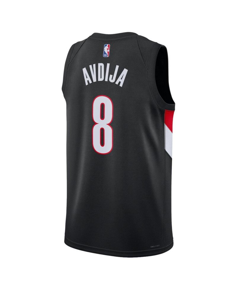 Men's and Women's Deni Avdija Black Portland Trail Blazers Swingman Jersey - Icon Edition