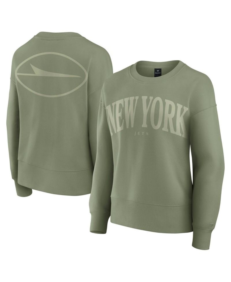 Women's Green New York Jets Elements Pullover Sweatshirt