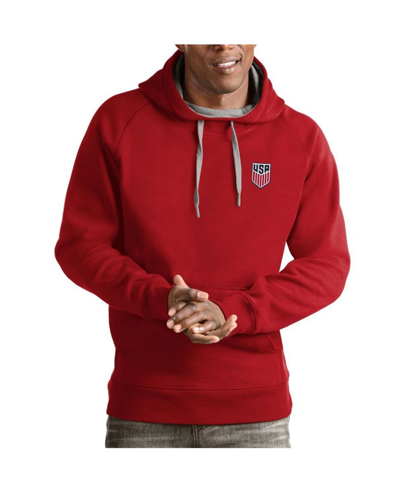 Men's Red USMNT Victory Pullover Hoodie
