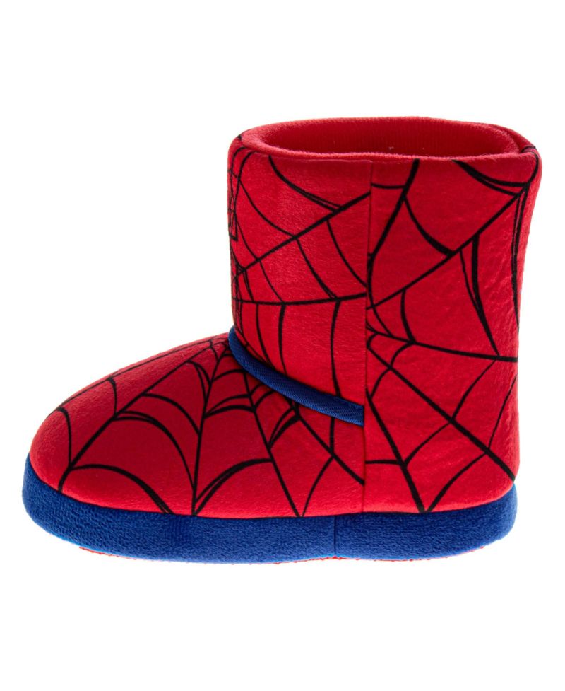 Spiderman Kids' Slippers Cozy, Plush, and Fun House Footwear Toddler Little Kid