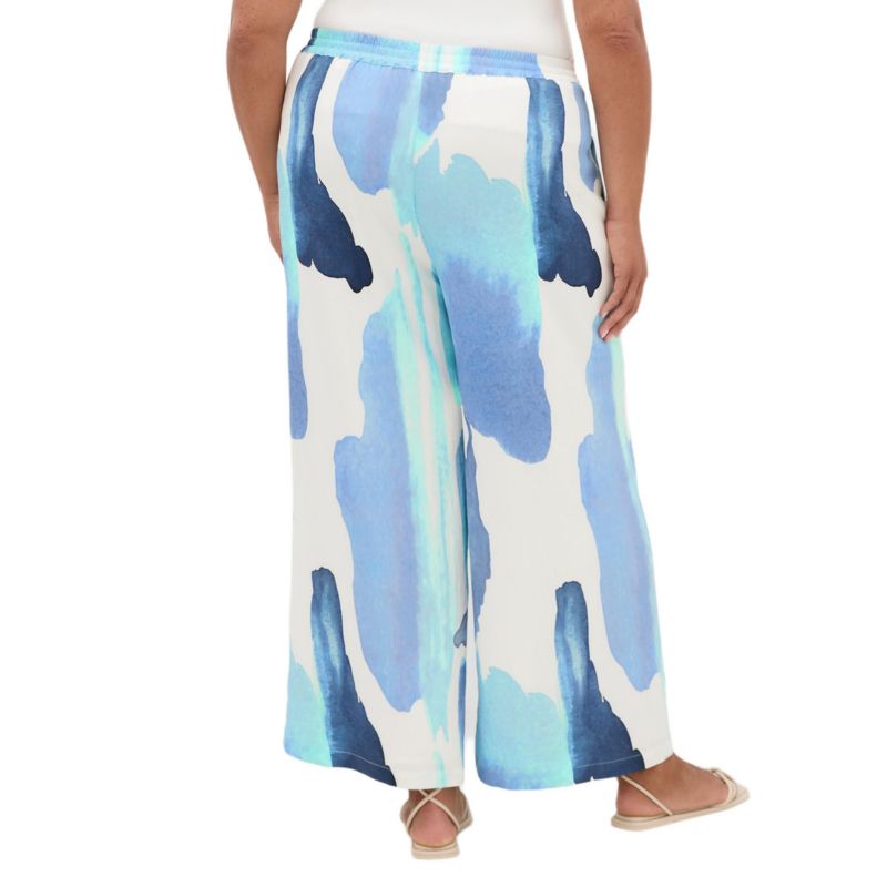 Plus Size Surface Level Print Pant