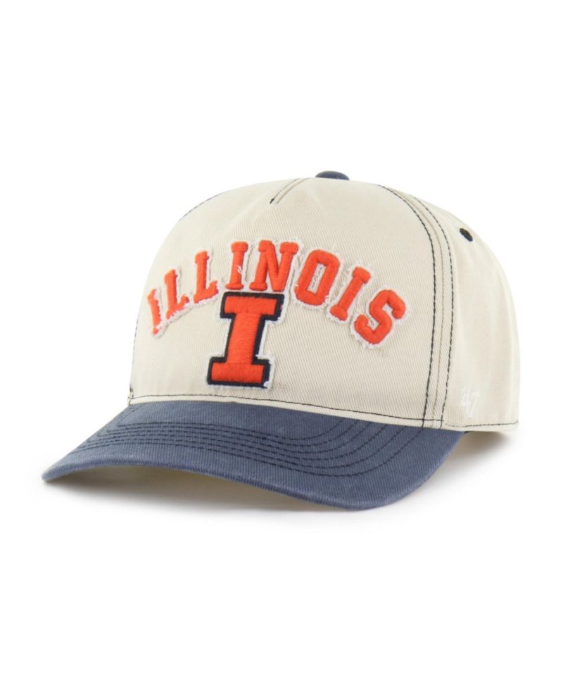 Men's and Women's '47 Tan/Navy Illinois Fighting Illini Well-Worn Calderwood Hitch Adjustable Hat