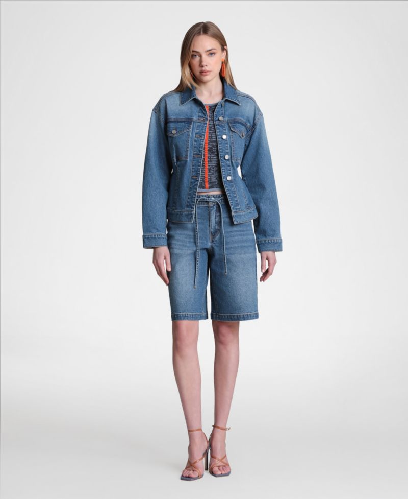 Women's Back Cinch Denim Jacket