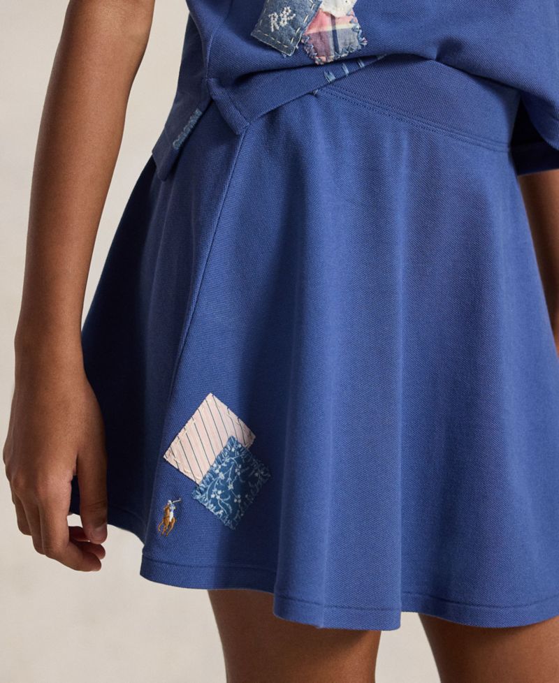 Girls' 7-16 Short-Sleeve Polo Shirt and Skirt, 2-Piece Set