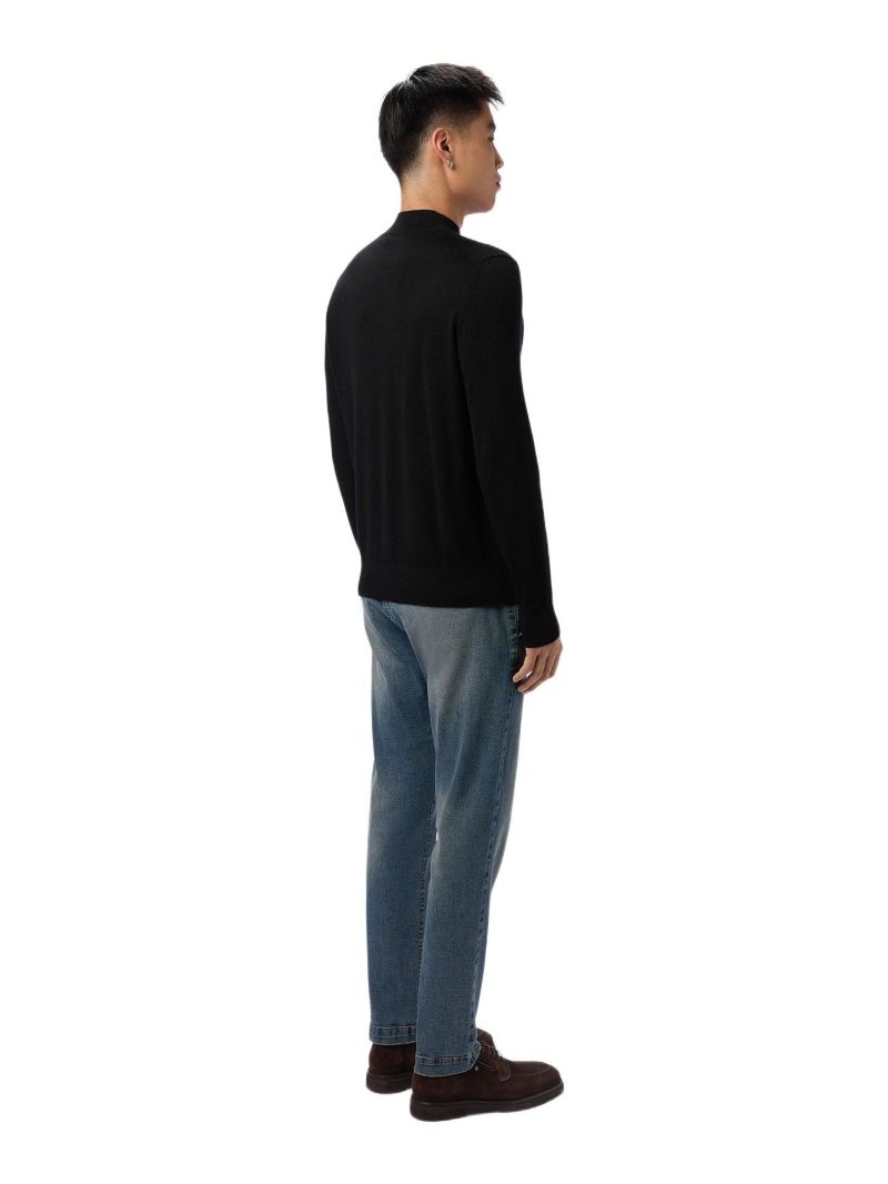 Men's Men Cashmere Silk High Neck Sweater