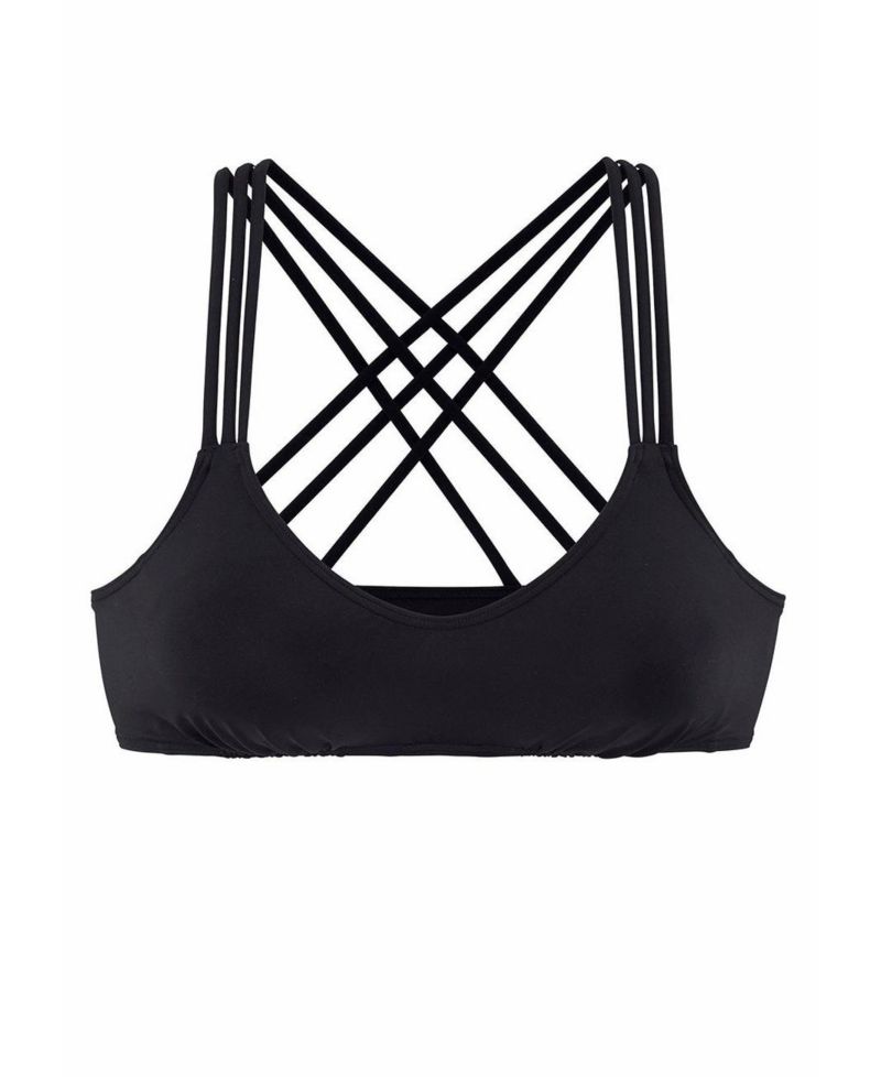 Women's Strappy Scoop Everyday Comfort Sport Bikini Top