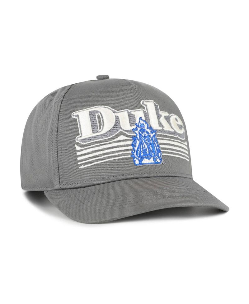 Men's Gray Duke Blue Devils Script Fade Hitch Adjustable Hat