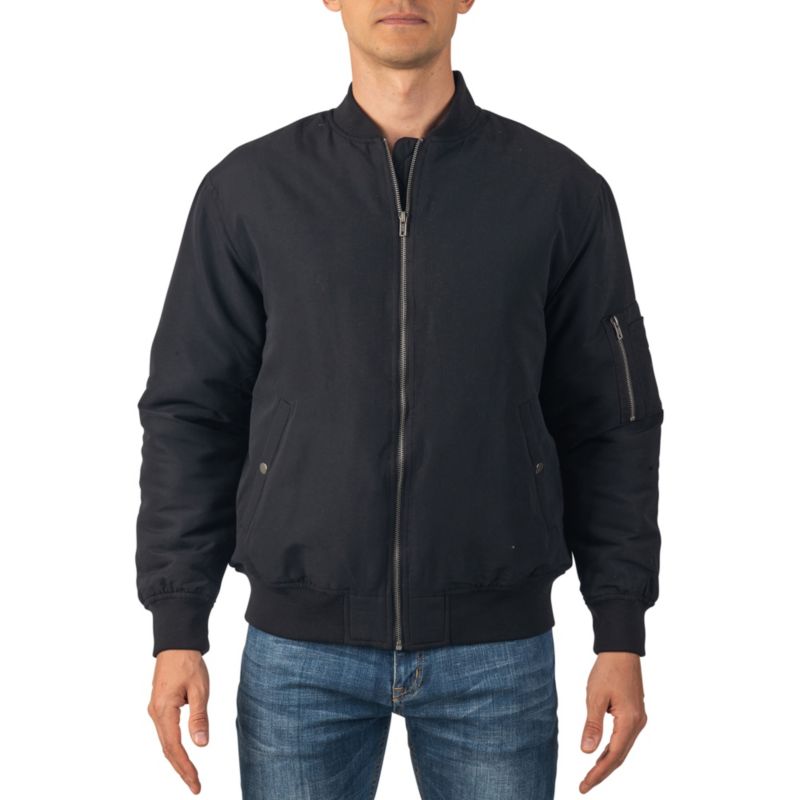 Men's Damon Bomber Jacket | Warm Quilted Flight Jacket with Pockets – Stylish Windbreaker for Casual & Layering | Versatile Outerwear