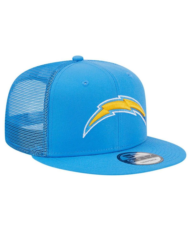 Men's Powder Blue Los Angeles Chargers Main Trucker 9FIFTY Snapback Hat