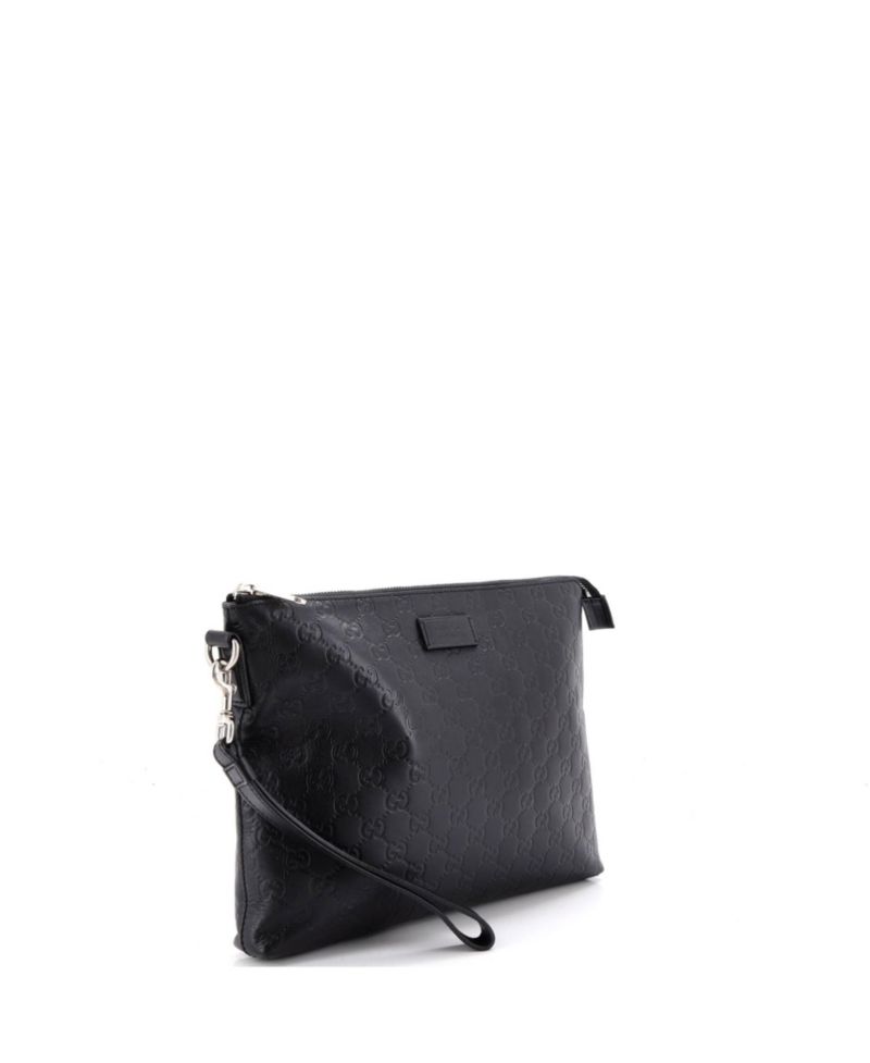 Signature Guccissima Leather Wristlet