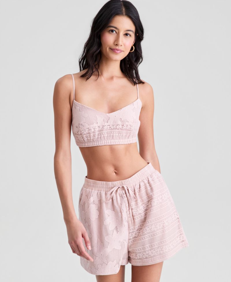 Women's V-Neck Spaghetti-Strap Lace Bralette