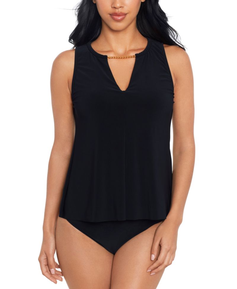 Women's Hyper Link Chanae Tankini Top & Shirred Bikini Bottoms