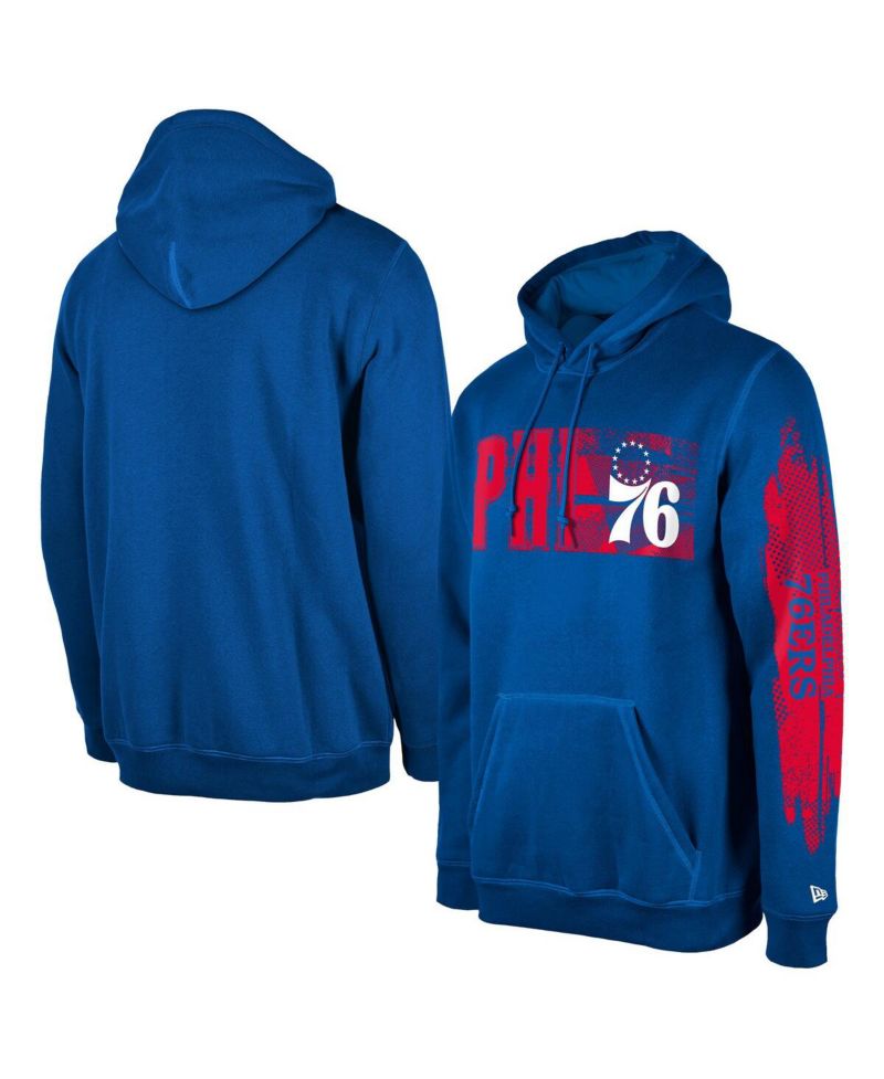 Men's Philadelphia 76ers Royal Tip-Off Collection Pullover Hoodie