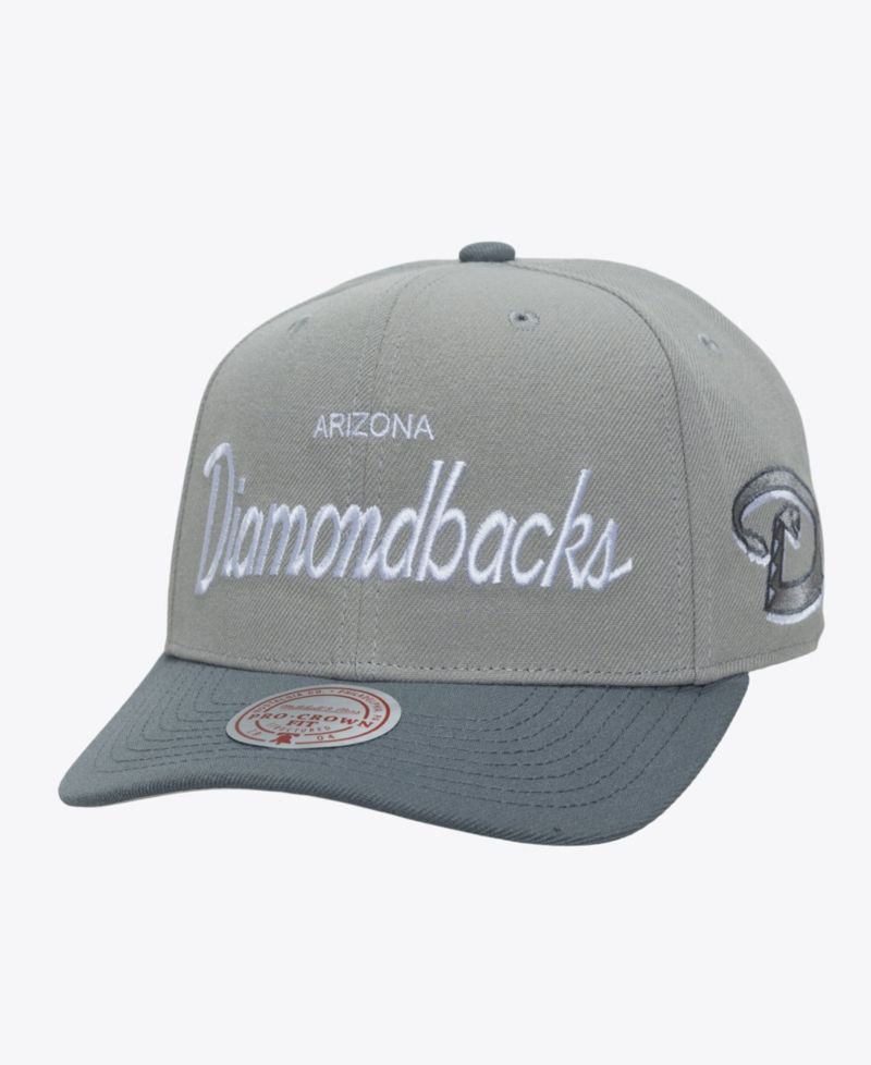Men's Gray Arizona Diamondbacks Cooperstown Thunderstorm Head Coach Pro-Crown Adjustable Hat