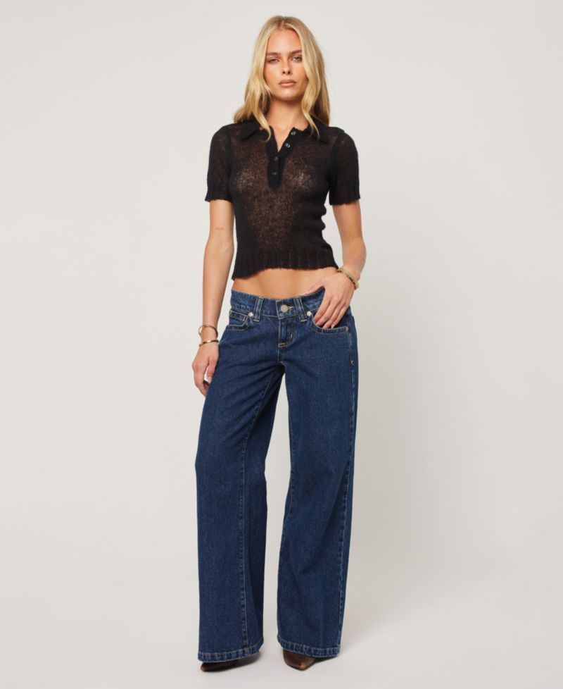 Women's 00 Tara Low-Rise Wide-Leg Jeans