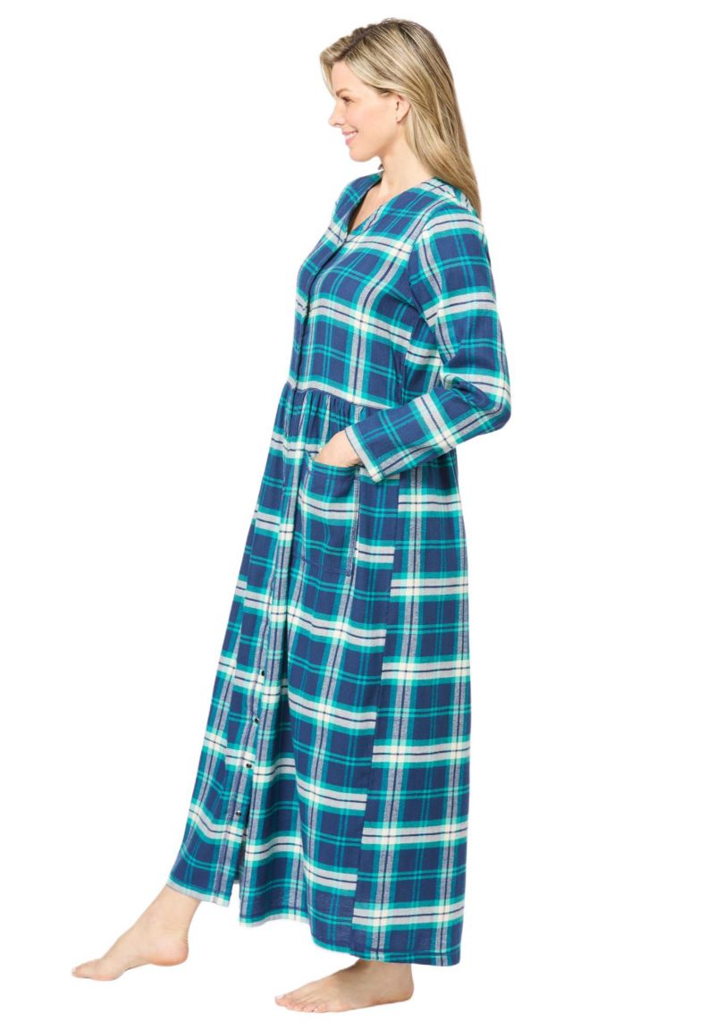 Plus Size Only Necessities Flannel Plaid Lounger