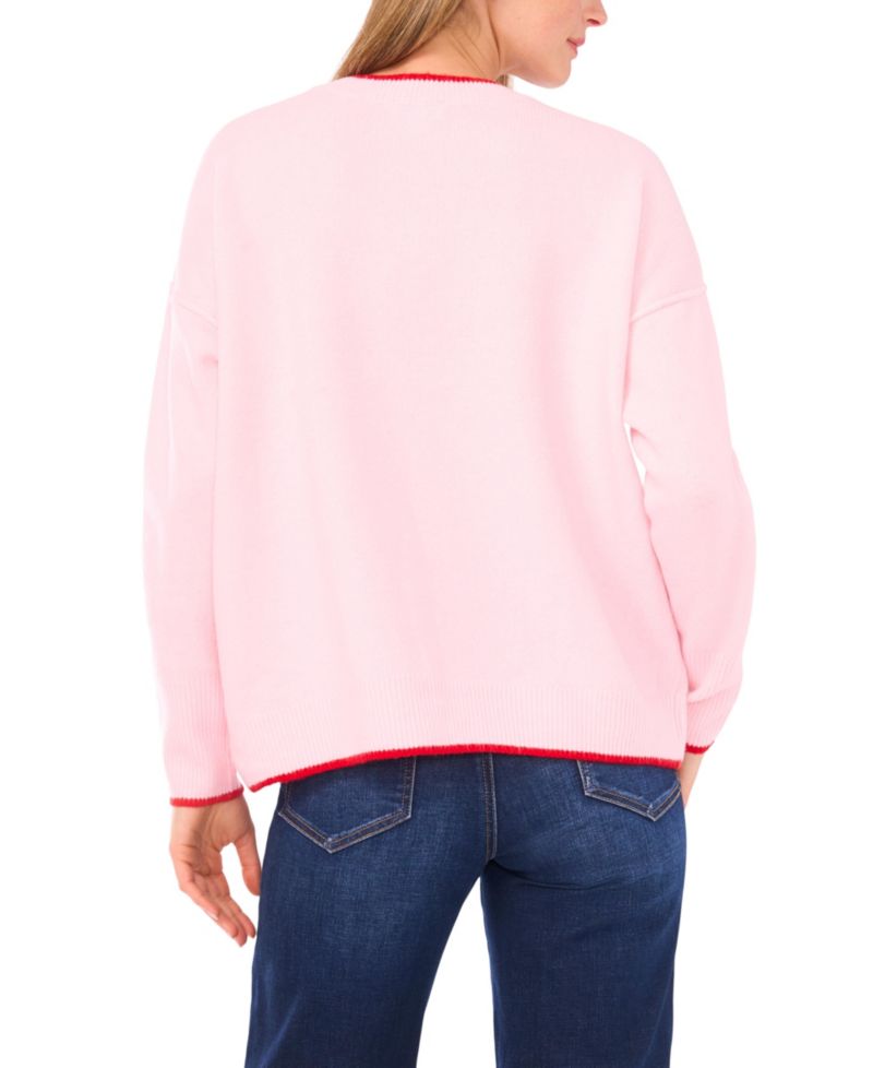 Women's Heart Long-Sleeve Sweater
