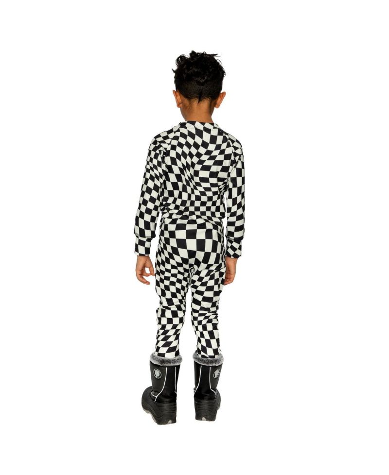 Baby Boy ( 6M to 24M )One Piece Thermal Underwear Checkered Print