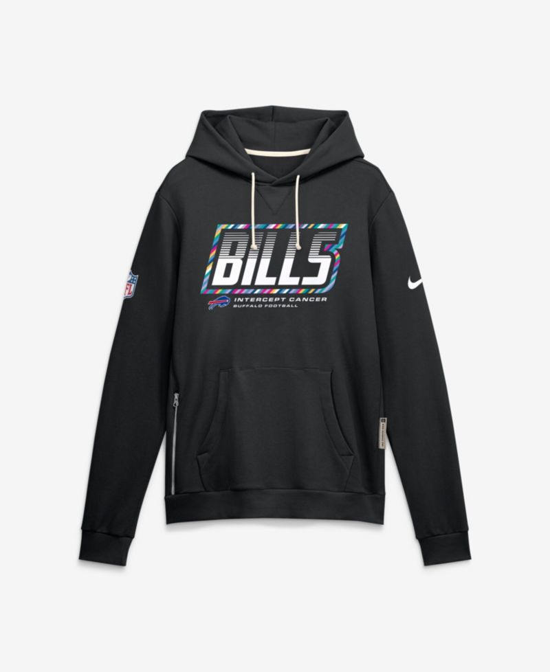 Men's Black Buffalo Bills 2026 NFL Cruical Catch Sideline Dri-Fit Pullover Hoodie