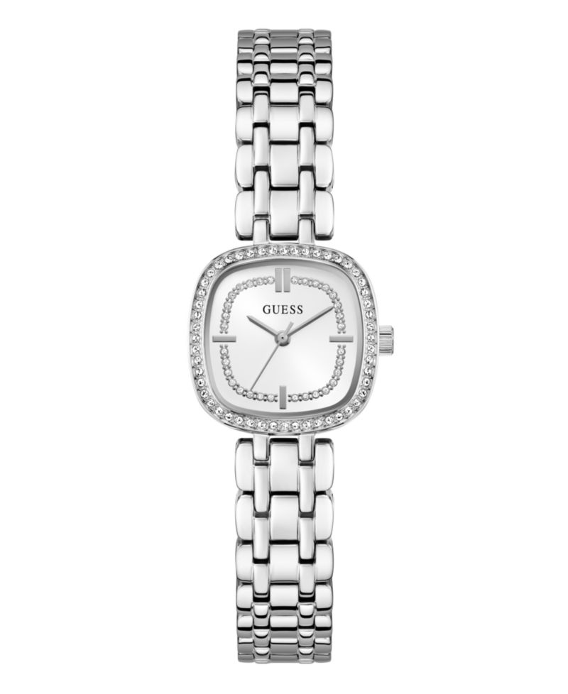 Women's Quartz Silver-Tone Stainless Steel Analog Watch, 25mm