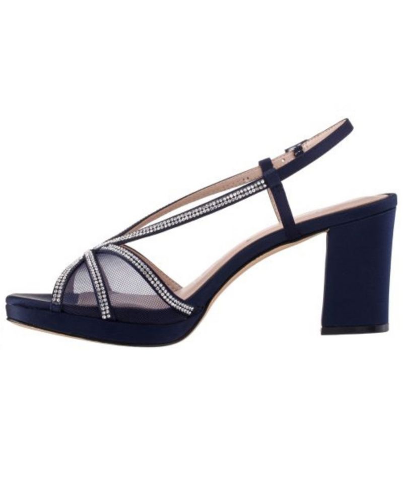 Women's Bonney Rhinestone Block Heel Dress Sandals