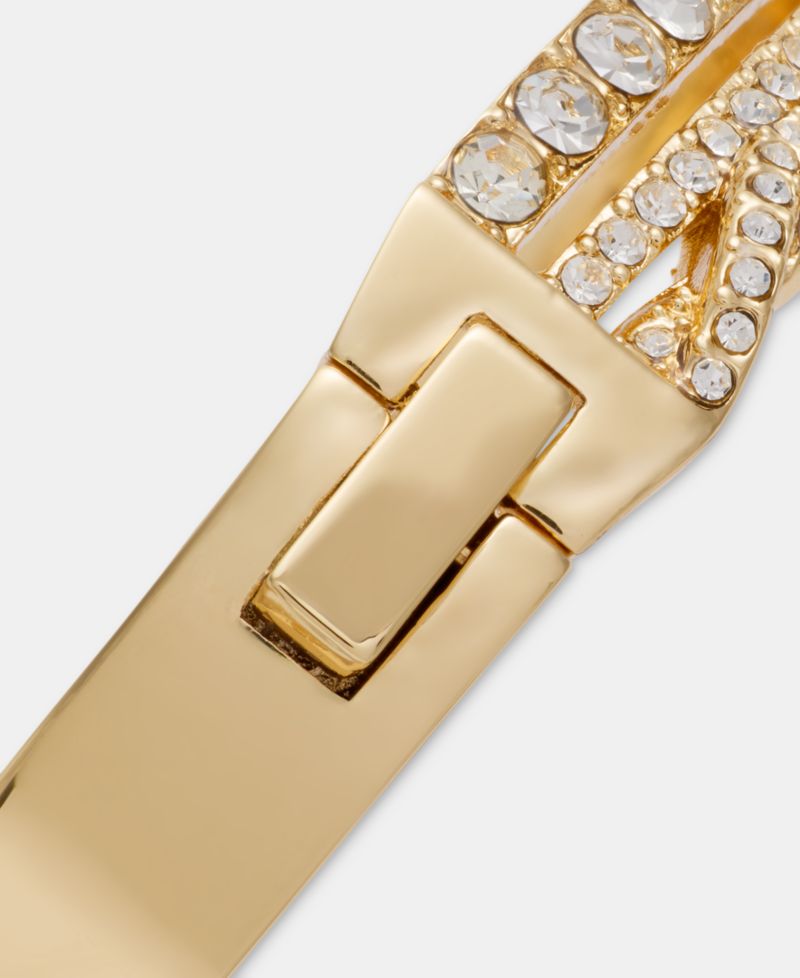 Pav&eacute; Twist Bangle Bracelet