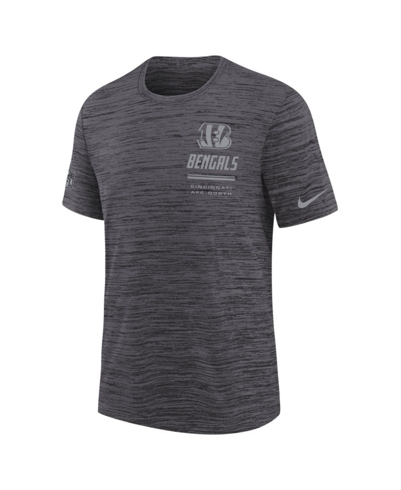 Big Boys and Girls Black Cincinnati Bengals Sideline Velocity Dri-FIT T-Shirt