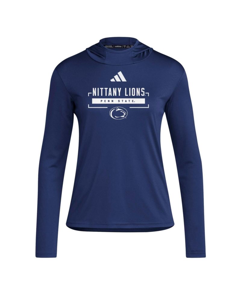 Women's Navy Penn State Nittany Lions D4T Long Sleeve Hooded T-Shirt