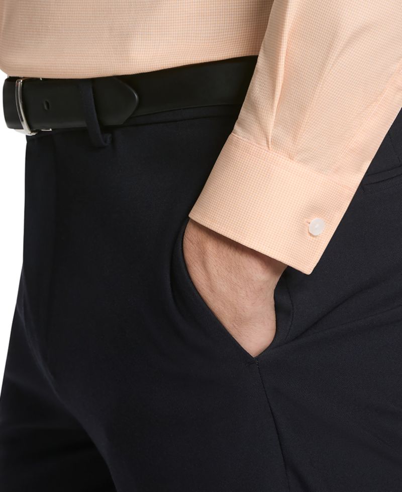 Men's Long-Sleeve Solid Dress Shirt