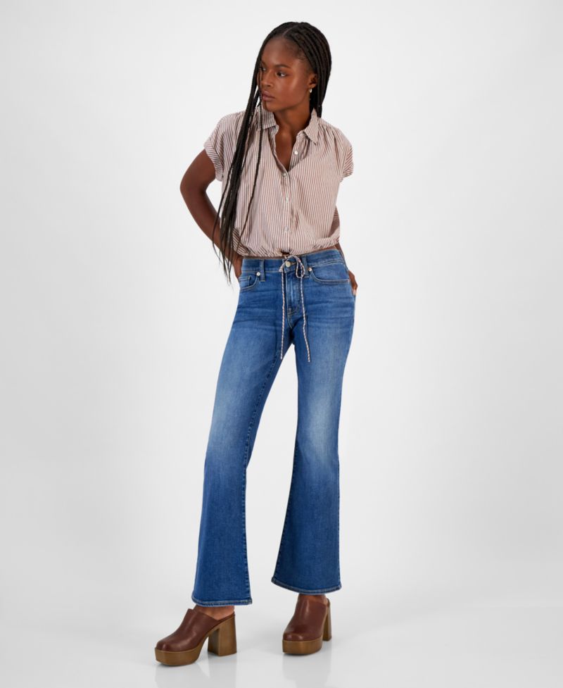 Women's Sweet Flare Stretch Flare-Leg Jeans