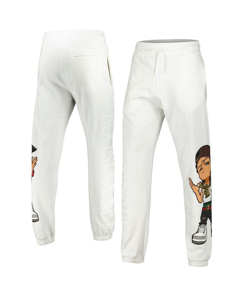 Unisex White The Boondocks Big Face Riley Joggers