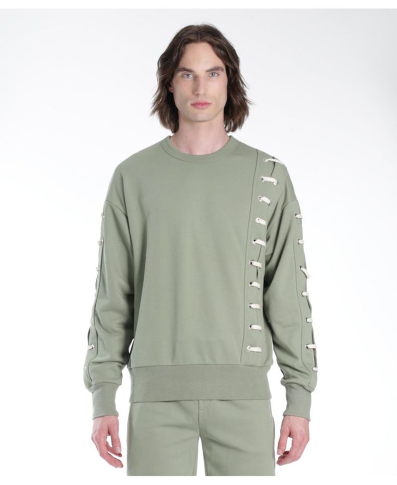 Men's Crew Sweatshirt in Aspen Lace