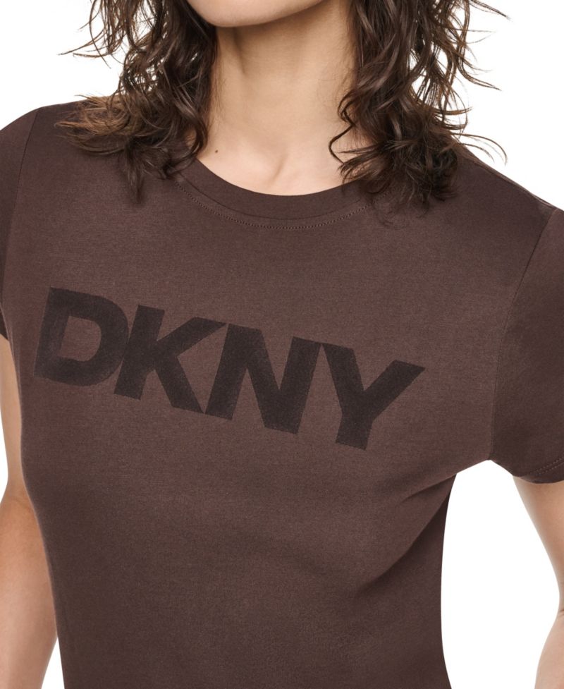 Women's Flocked Logo Crewneck T-Shirt