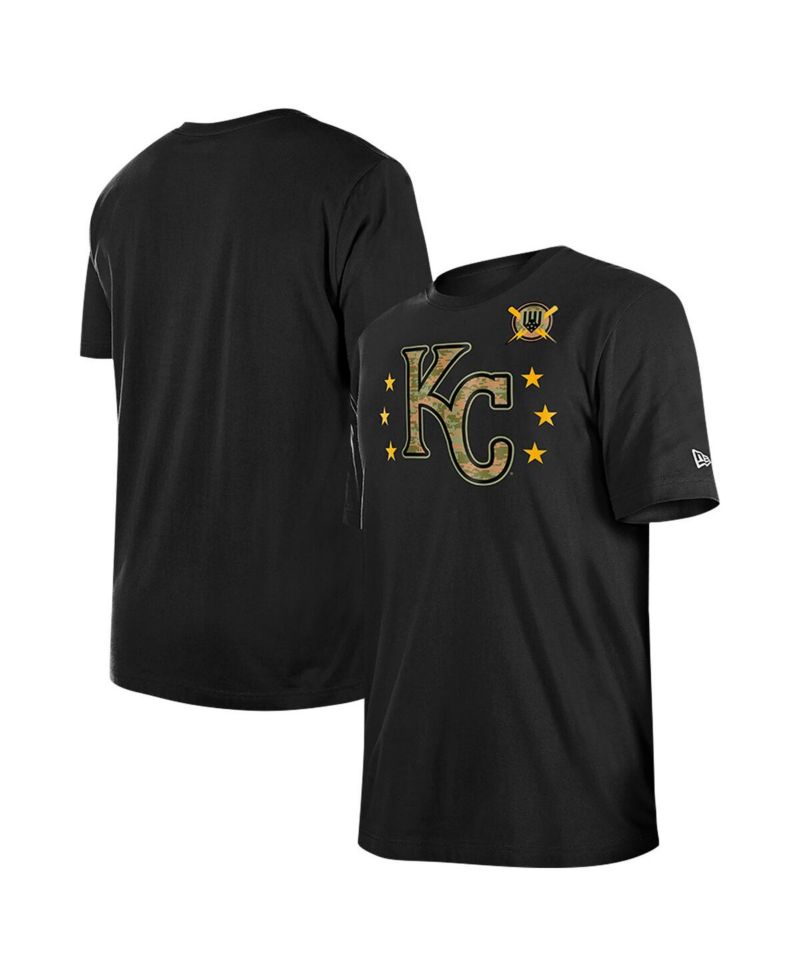 Men's Black Kansas City Royals 2024-Armed Forces Day T-Shirt