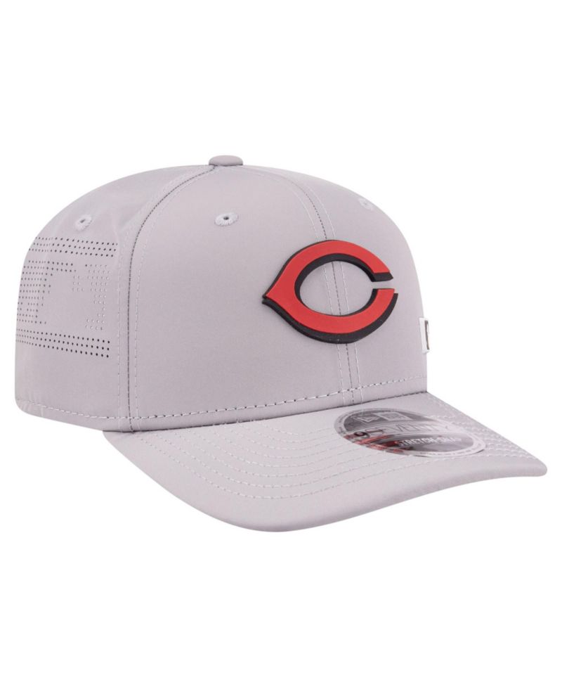 Men's Gray Cincinnati Reds Laser Perforated 9SEVENTY Adjustable Hat